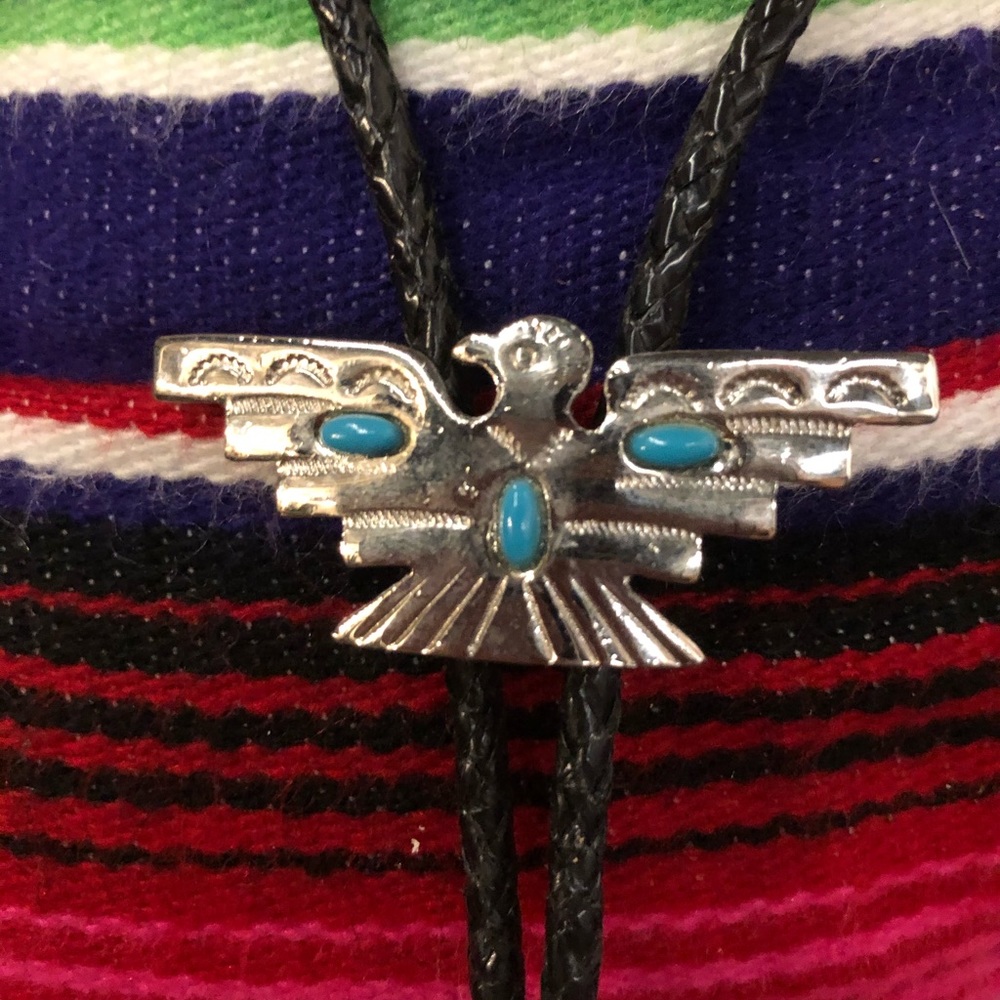 Native American Thunderbird Bolo Tie
